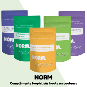 Norm - compléments alimentaires lyophilisés hauts en couleurs