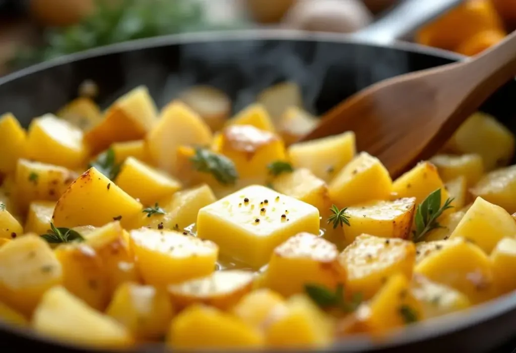 Ajoutez-le aux pommes de terre pendant la cuisson, elles seront encore plus savoureuses, parfumées et ultra fondantes