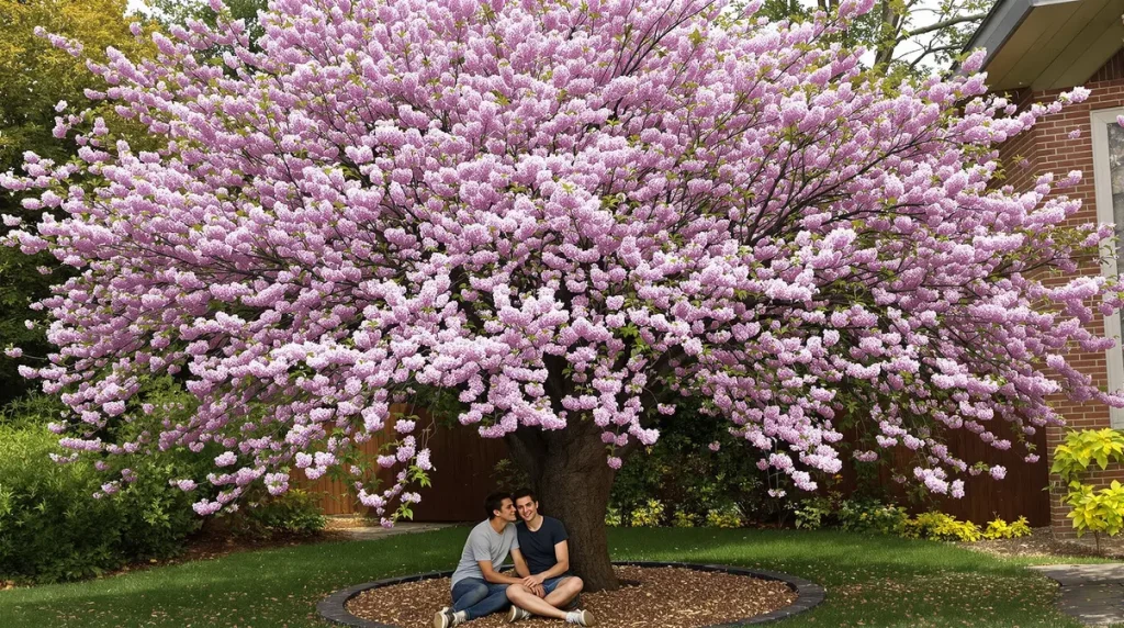 Cet arbre pousse aussi vite que le bambou, mais son atout majeur, c'est sa floraison spectaculaire