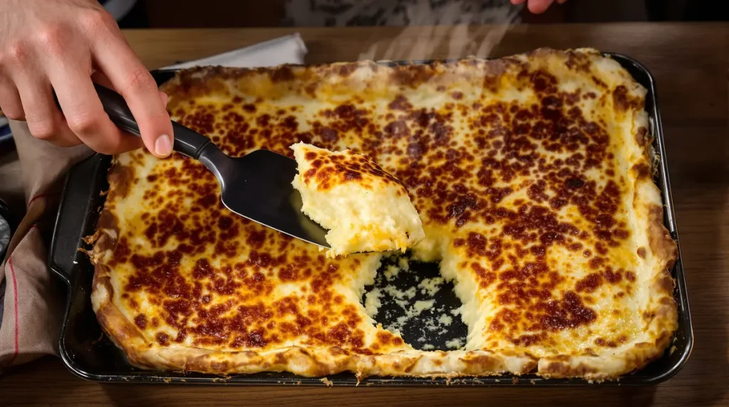 « Fini de surveiller la poêle » : cette crêpe salée au four se coupe comme un gâteau et régalera toute la tablée