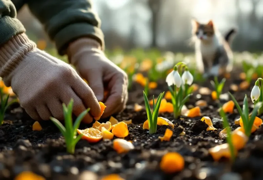 Les jardiniers sont invités à parsemer des écorces d'orange dans leur jardin en février