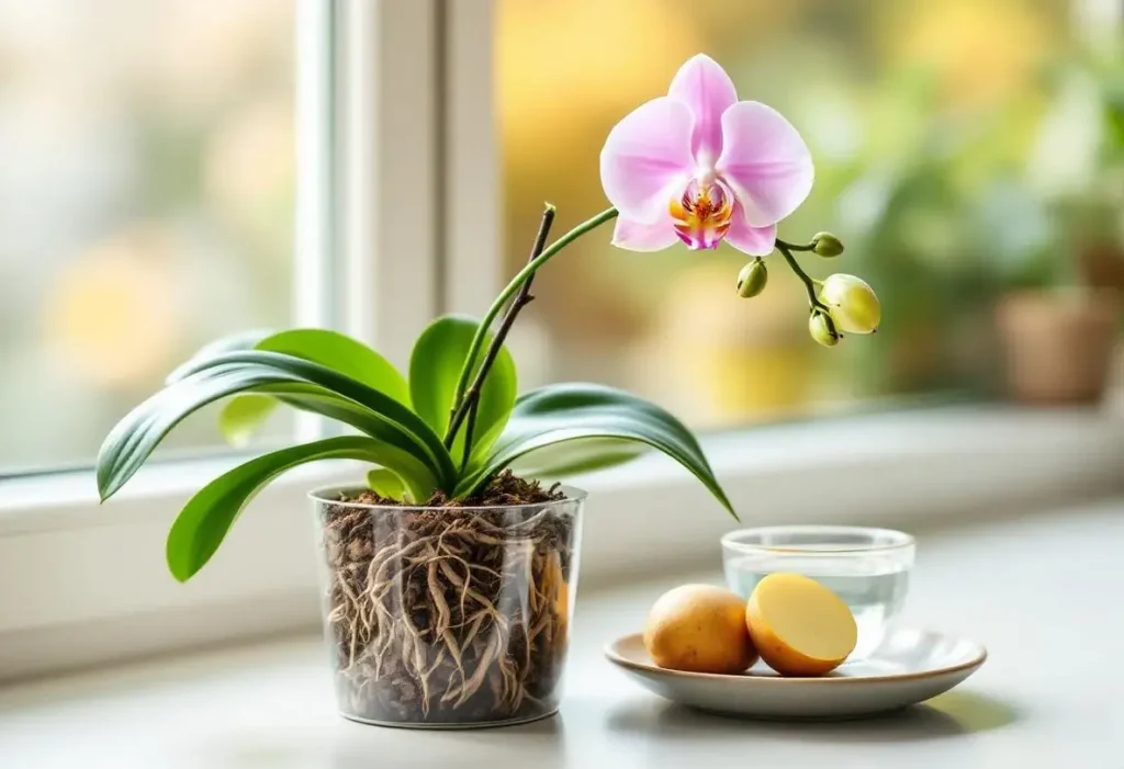 Orchidée : la faire refleurir rapidement grâce à une pomme de terre