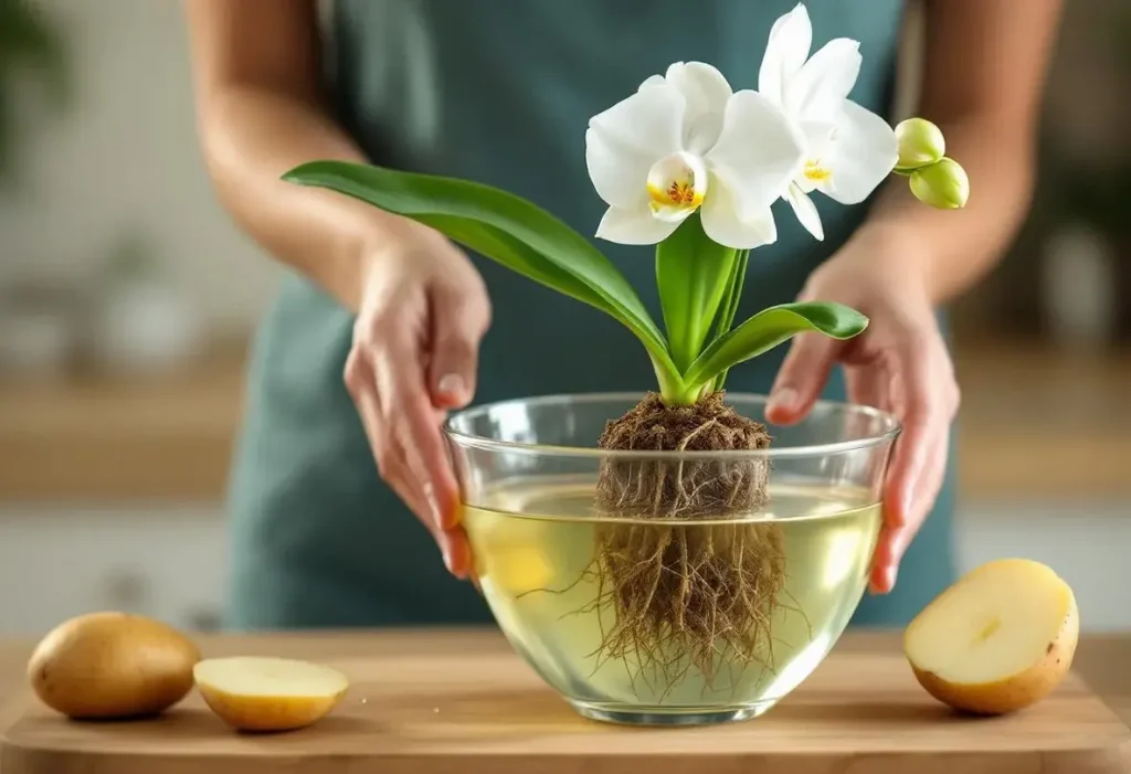 Orchidée : la faire refleurir vite grâce à une pomme de terre
